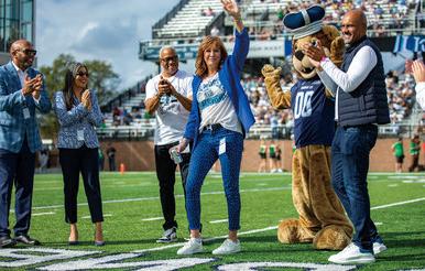 Nancy Lieberman at ODU Football Game